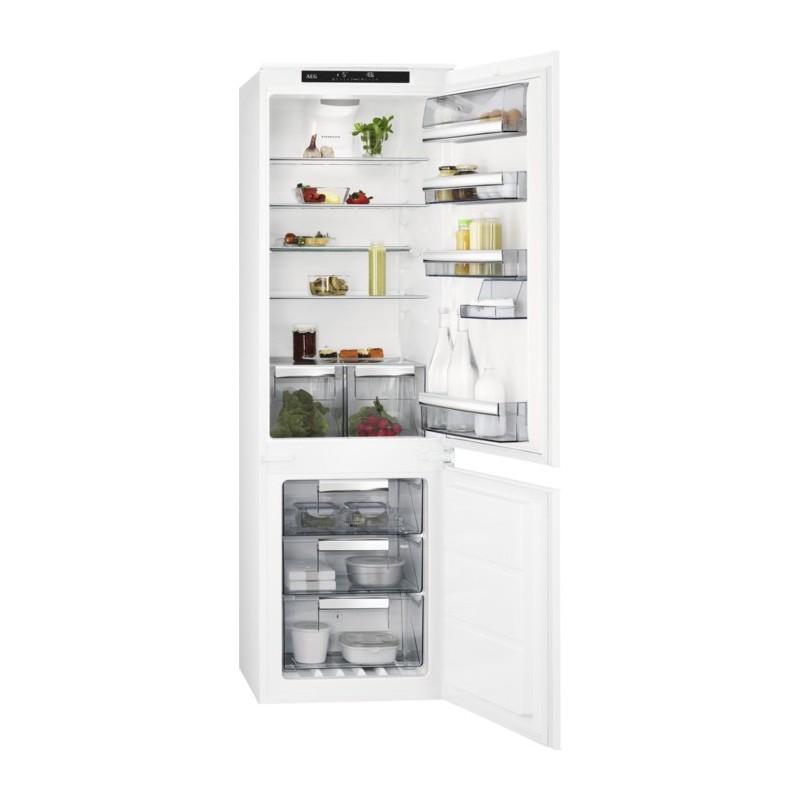 AEG SCB818E6TS frigorifero con congelatore Da incasso 253 L E Bianco