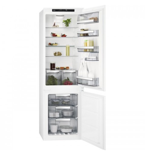 AEG SCB818E6TS réfrigérateur-congélateur Intégré (placement) 253 L E Blanc