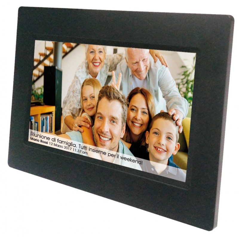 Mediacom M-PF10WF Digitaler Bilderrahmen Schwarz 25,6 cm (10.1 Zoll) Touchscreen WLAN