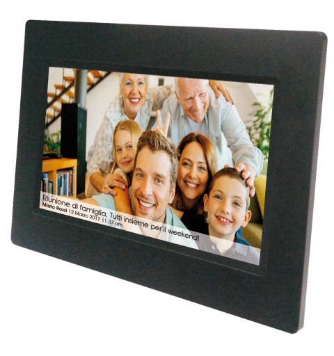 Mediacom M-PF10WF Digitaler Bilderrahmen Schwarz 25,6 cm (10.1 Zoll) Touchscreen WLAN