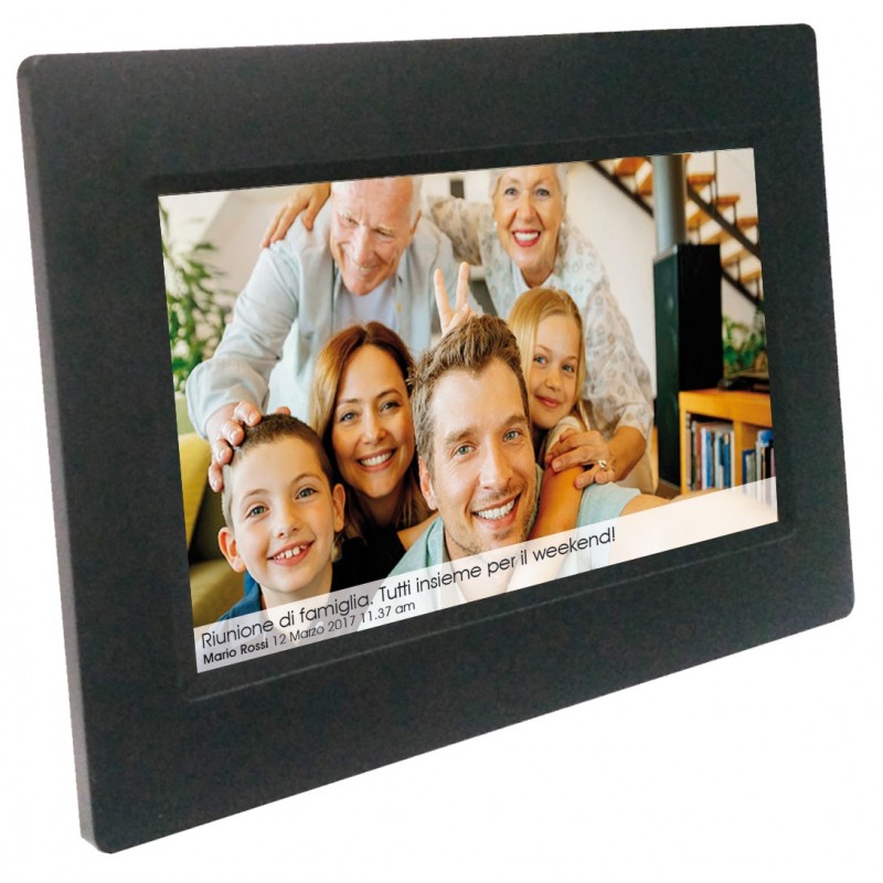 Mediacom M-PF10WF Digitaler Bilderrahmen Schwarz 25,6 cm (10.1 Zoll) Touchscreen WLAN