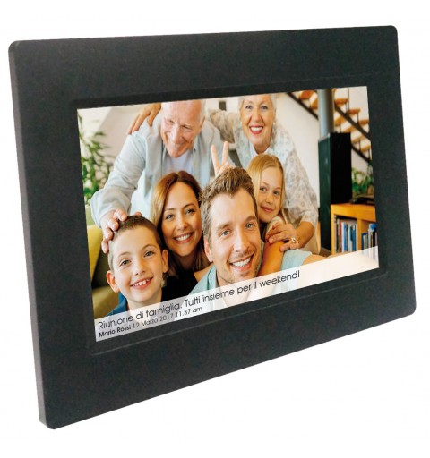 Mediacom M-PF10WF Digitaler Bilderrahmen Schwarz 25,6 cm (10.1 Zoll) Touchscreen WLAN