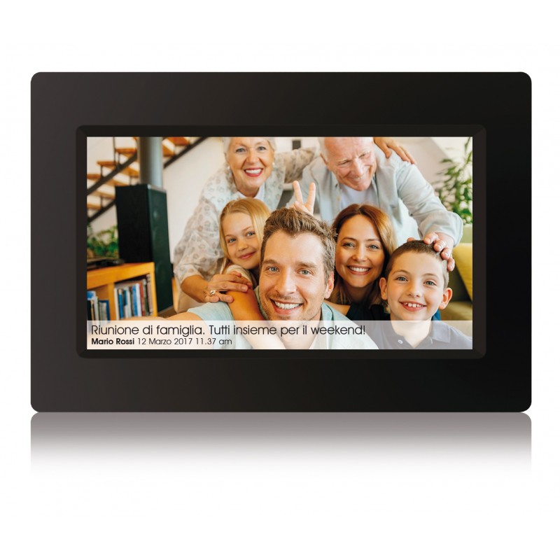 Mediacom M-PF10WF cornice per foto digitali Nero 25,6 cm (10.1") Touch screen Wi-Fi