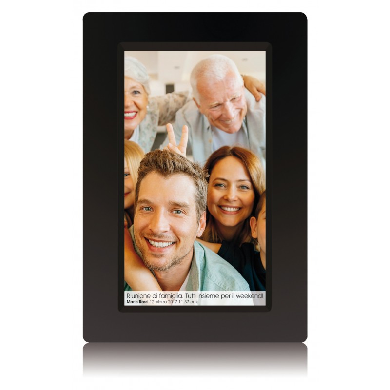 Mediacom M-PF10WF Digitaler Bilderrahmen Schwarz 25,6 cm (10.1 Zoll) Touchscreen WLAN