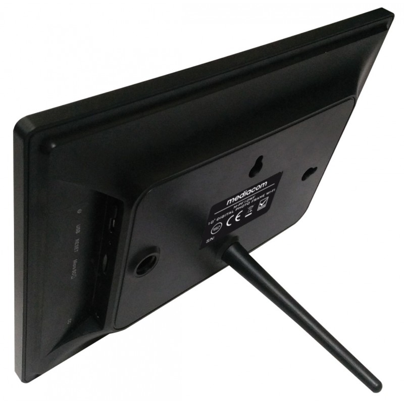 Mediacom M-PF10WF cadre photos numériques Noir 25,6 cm (10.1") Écran tactile Wifi