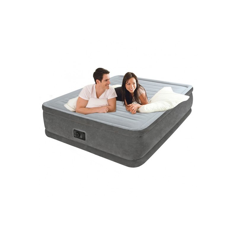Intex 64414 colchón hinchable Aire Gris, Plata