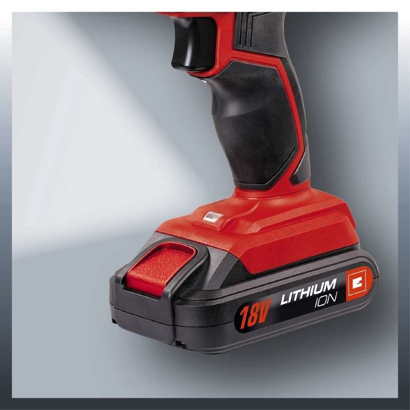 Einhell TC-CD 18-2 Li Sans clé 980 g Noir, Rouge