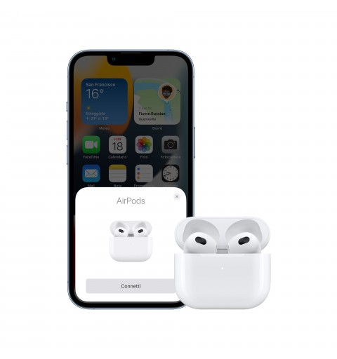 Apple AirPods (3rd generation) AirPods Casque Sans fil Ecouteurs Appels Musique Bluetooth Blanc