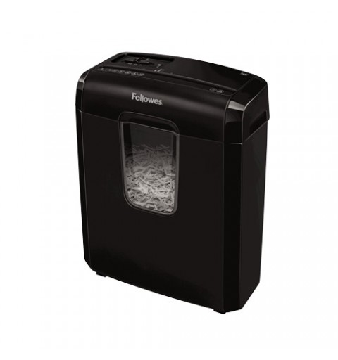 Fellowes Powershred 6C Aktenvernichter Kreuzschreddern 22 cm Schwarz