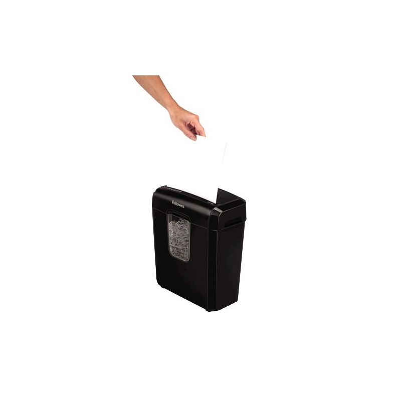 Fellowes Powershred 6C Aktenvernichter Kreuzschreddern 22 cm Schwarz