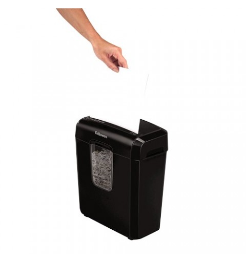 Fellowes Powershred 6C Aktenvernichter Kreuzschreddern 22 cm Schwarz