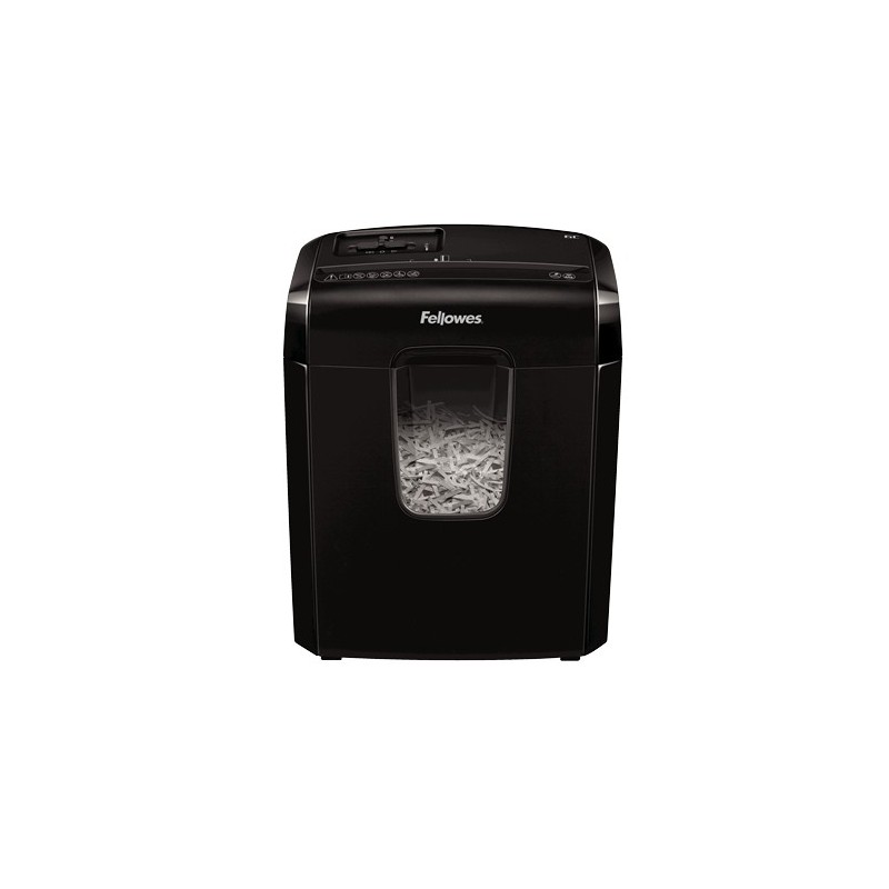 Fellowes Powershred 6C Aktenvernichter Kreuzschreddern 22 cm Schwarz