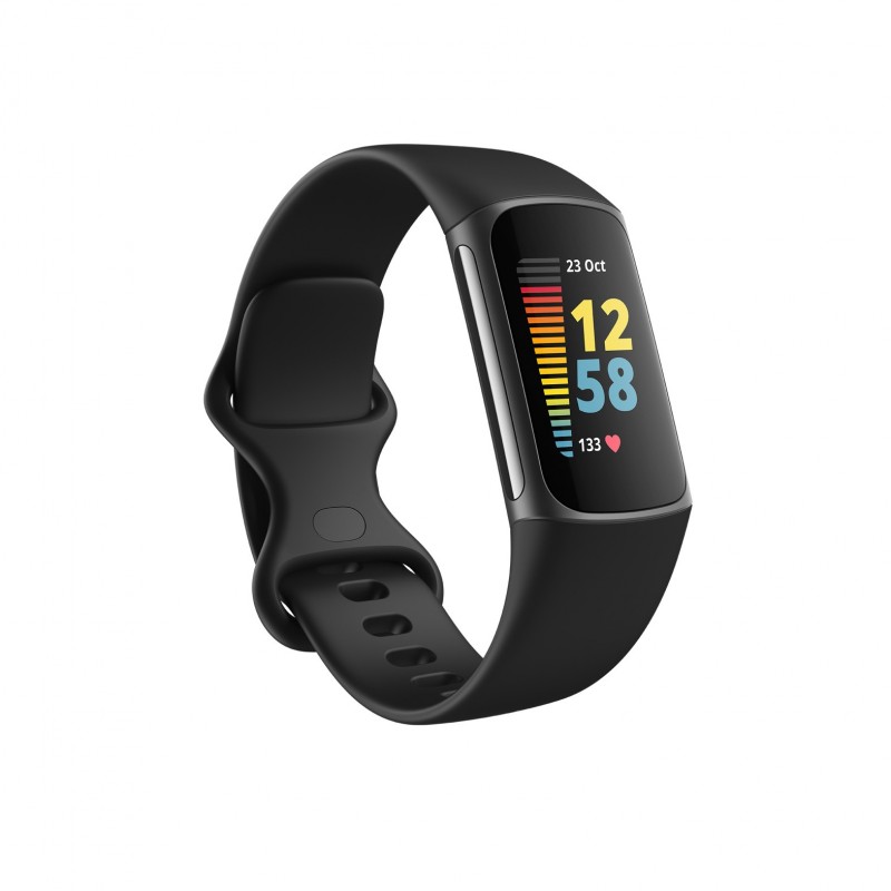 Fitbit Charge 5 Braccialetto per rilevamento di attività Nero, Grafite