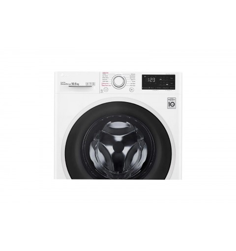 LG F4WV310STE washing machine Front-load 10.5 kg 1400 RPM B White