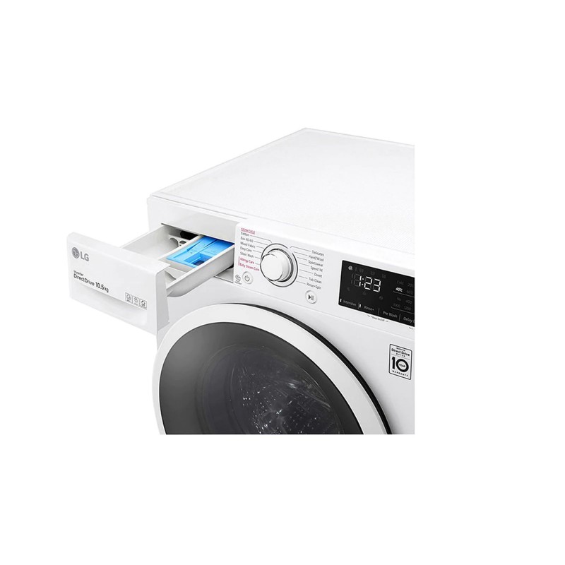 LG F4WV310STE washing machine Front-load 10.5 kg 1400 RPM B White