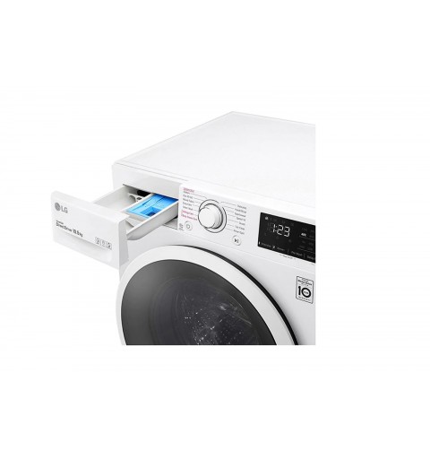 LG F4WV310STE washing machine Front-load 10.5 kg 1400 RPM B White