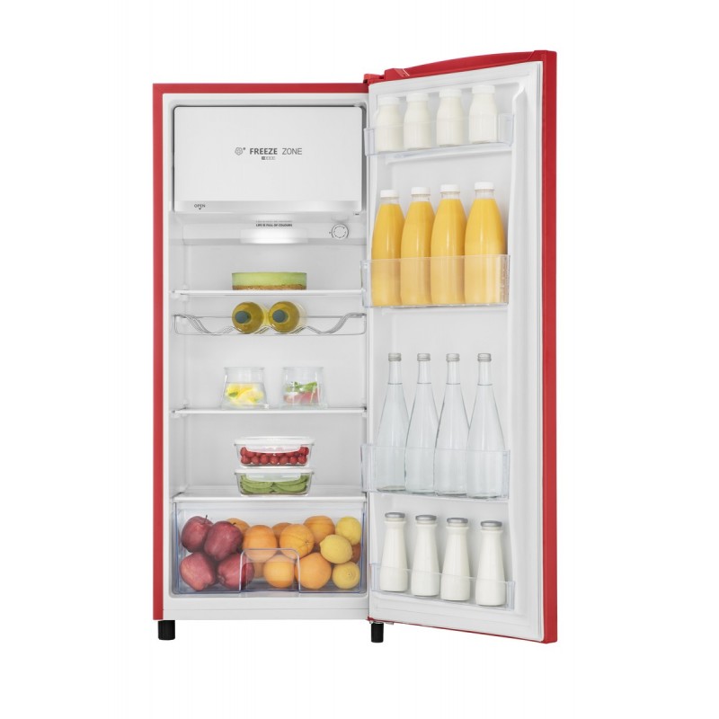 Hisense RR220D4ERF Kühlschrank mit Gefrierfach Freistehend 164 l F Rot