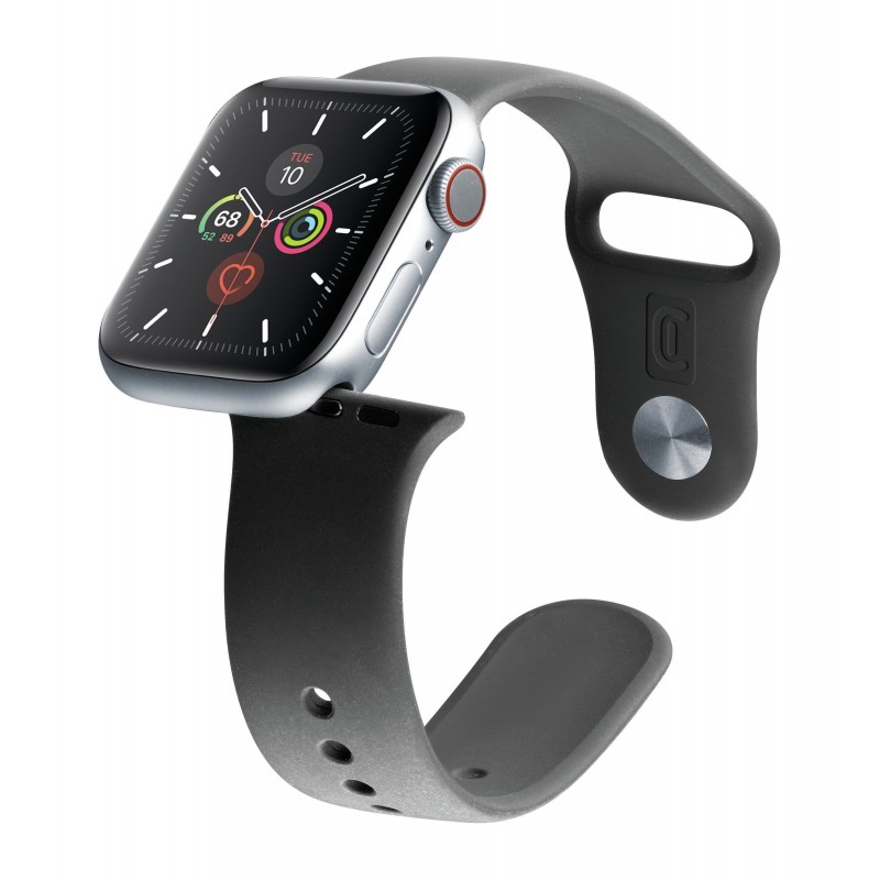 Cellularline Urban Band - Apple Watch 42 44 mm Cinturino in silicone per Apple Watch Nero