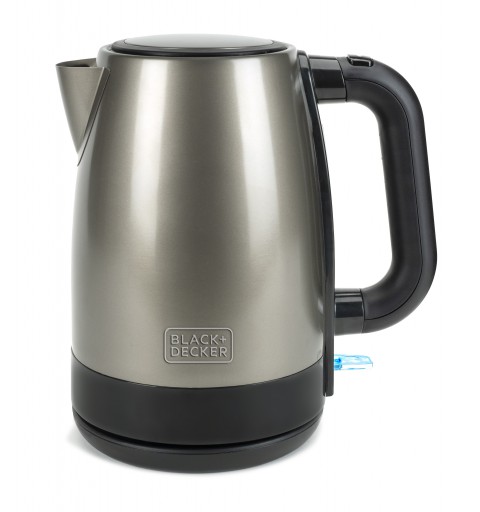 Black & Decker BXKE2201E electric kettle 1.7 L 2200 W Black, Stainless steel