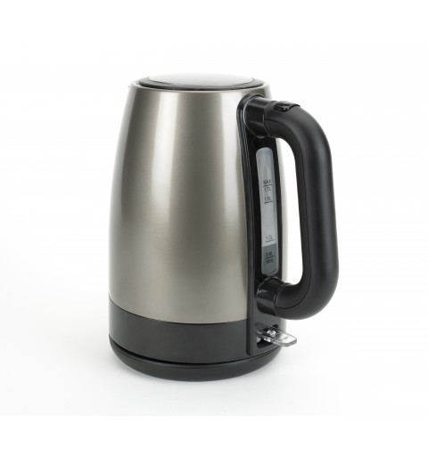 Black & Decker BXKE2201E electric kettle 1.7 L 2200 W Black, Stainless steel