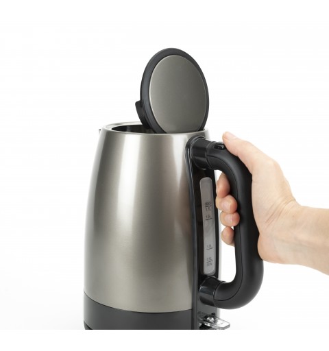 Black & Decker BXKE2201E electric kettle 1.7 L 2200 W Black, Stainless steel