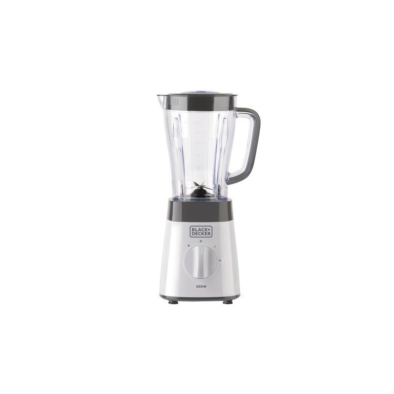 Black & Decker BXJB500E Mixer 1,5 l Tischplatten-Mixer 500 W Weiß