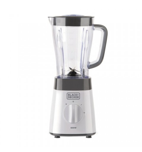 Black & Decker BXJB500E Mixer 1,5 l Tischplatten-Mixer 500 W Weiß