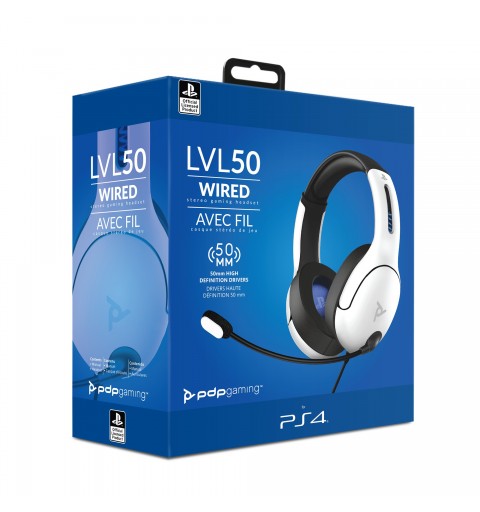 PDP LVL50 Headset Wired Head-band Gaming White