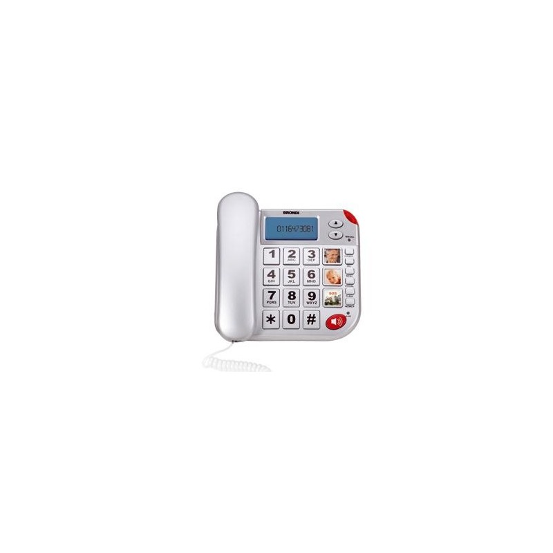 Brondi Super Bravo Plus Téléphone analogique Identification de l'appelant Blanc