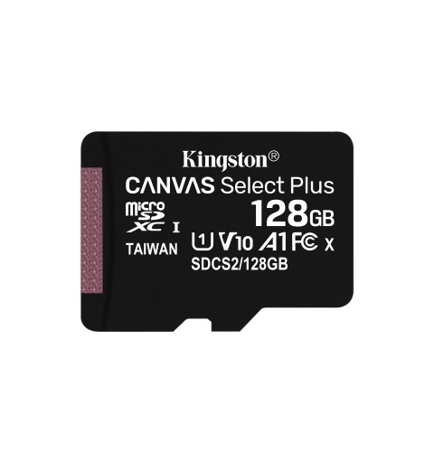 Kingston Technology Canvas Select Plus 128 Go MicroSDXC UHS-I Classe 10