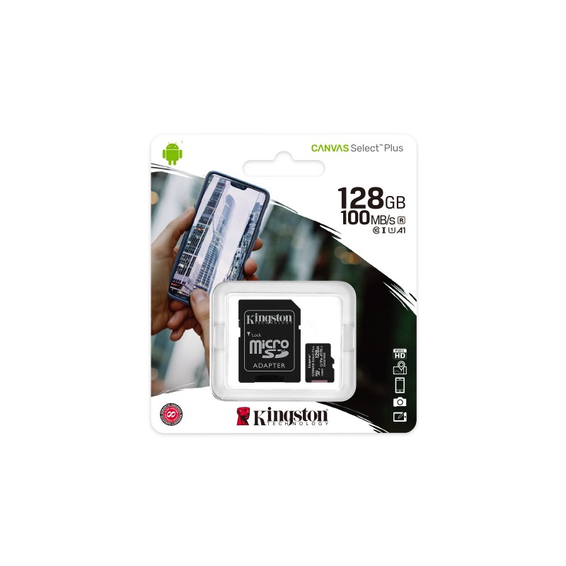 Kingston Technology Canvas Select Plus 128 GB MicroSDXC UHS-I Class 10