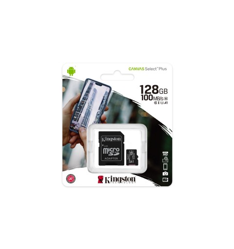 Kingston Technology Canvas Select Plus 128 Go MicroSDXC UHS-I Classe 10