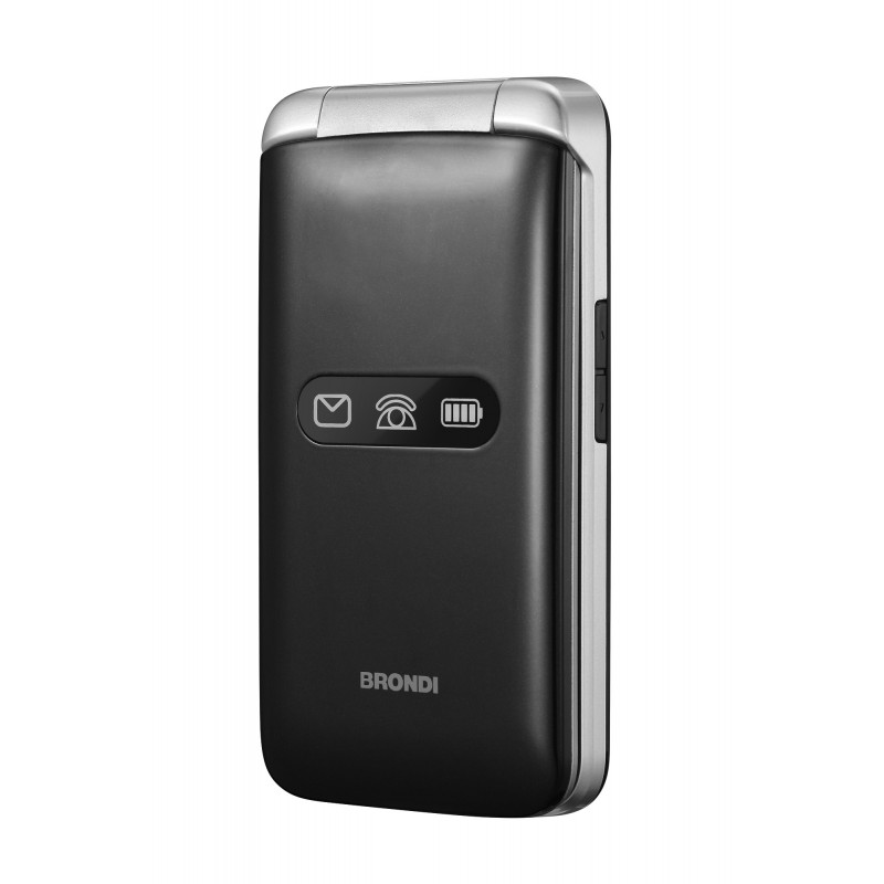 Brondi Amico Flip 4G+ 8,89 cm (3.5") 136 g Noir, Argent Téléphone numérique
