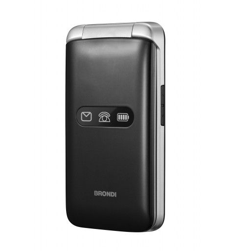 Brondi Amico Flip 4G+ 8,89 cm (3.5") 136 g Nero, Argento Telefono cellulare basico