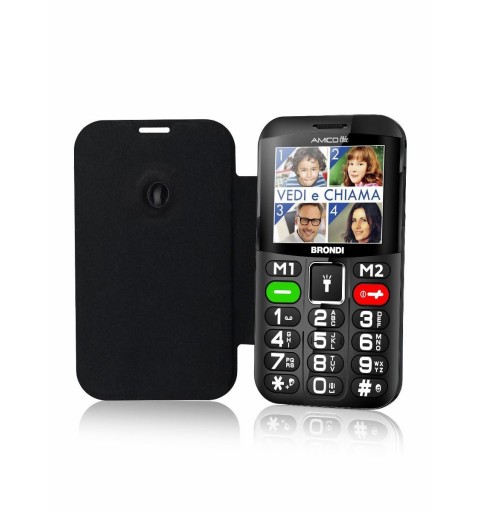 Brondi Amico Chic 6,1 cm (2.4") Nero Telefono cellulare basico