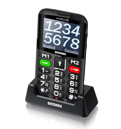 Brondi Amico Chic 6.1 cm (2.4") Black Feature phone