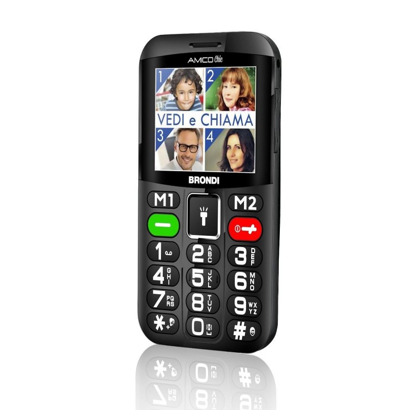 Brondi Amico Chic 6.1 cm (2.4") Black Feature phone