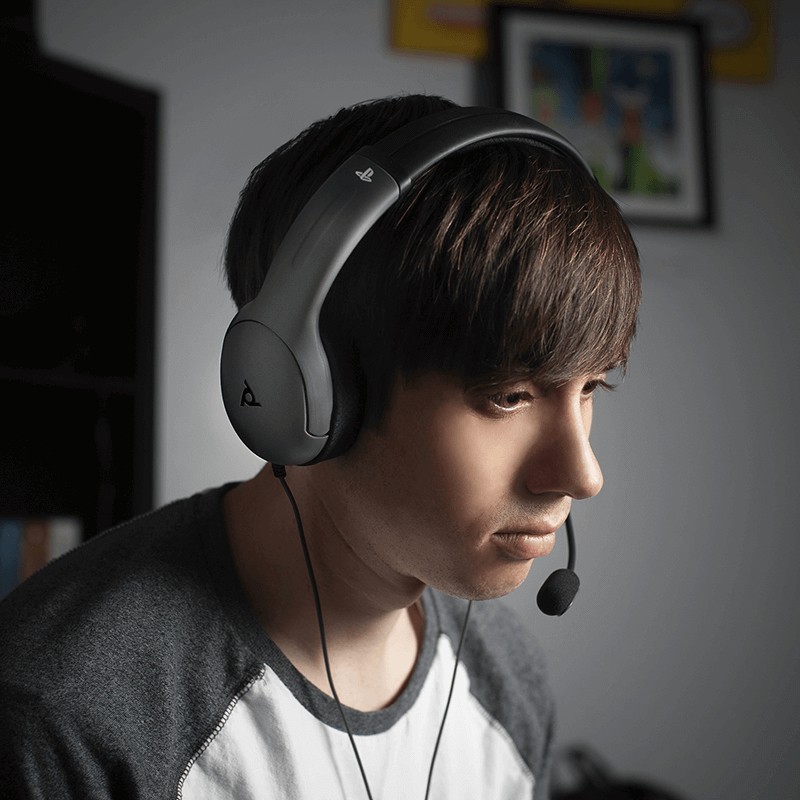 PDP LVL40 Casque Avec fil Arceau Jouer Bleu, Gris