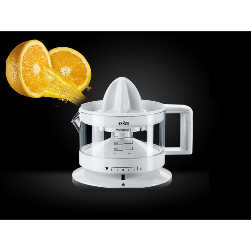Braun TributeCollection CJ 3000 electric citrus press 0.35 L 20 W Transparent, White