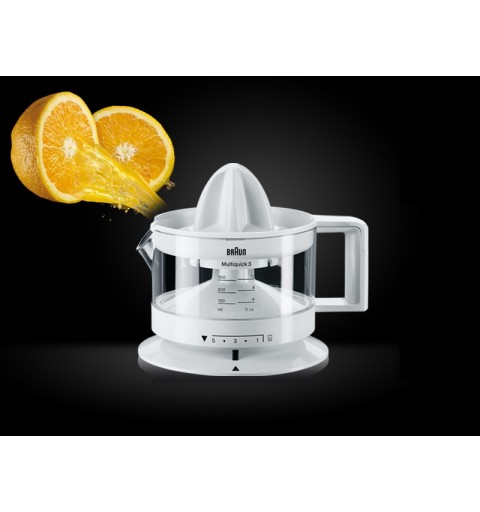 Braun TributeCollection CJ 3000 electric citrus press 0.35 L 20 W Transparent, White