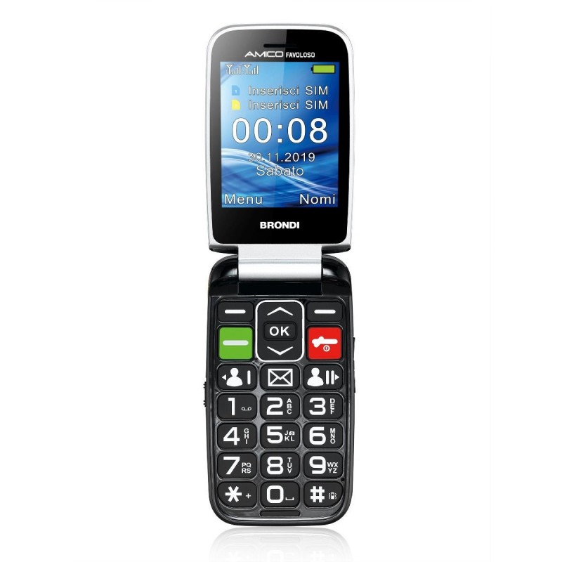 Brondi Amico Favoloso 7.11 cm (2.8") Black Entry-level phone