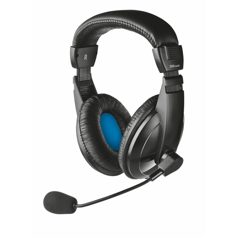 Trust 21661 Kopfhörer & Headset Verkabelt Kopfband Anrufe Musik Schwarz