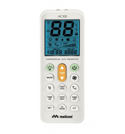 Meliconi AC 100 mando a distancia RF inalámbrico Aire Acondicionado Botones