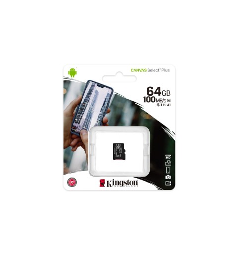 Kingston Technology Canvas Select Plus 64 GB MicroSDXC UHS-I Clase 10