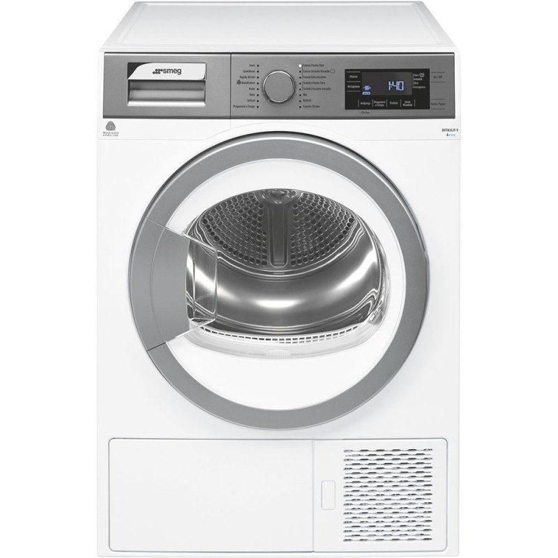 Smeg DHT83LIT-1 tumble dryer Freestanding Front-load 8 kg A+++ Silver, White