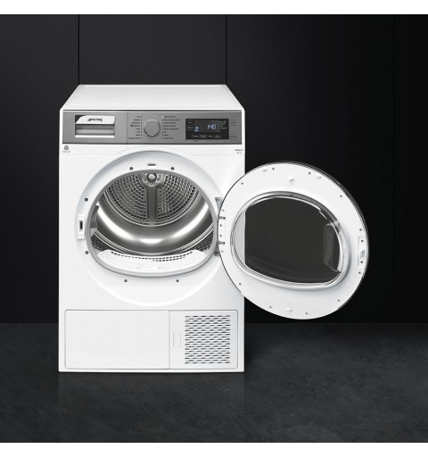 Smeg DHT83LIT-1 tumble dryer Freestanding Front-load 8 kg A+++ Silver, White