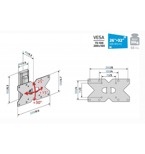 Meliconi CME ETR120 81,3 cm (32 Zoll) Schwarz