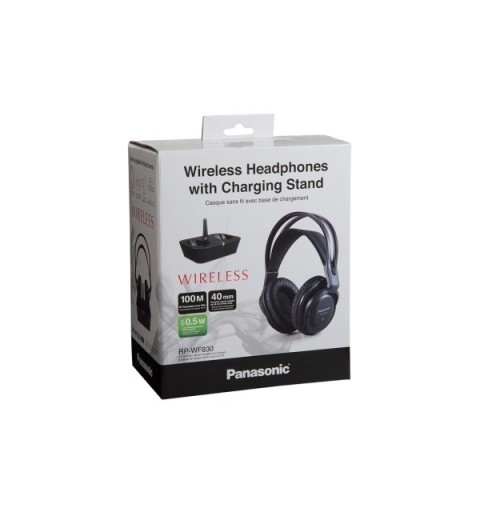 Panasonic RP-WF830E Wireless Cuffie A Padiglione Nero