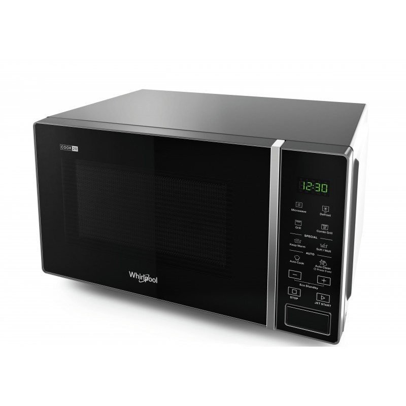 Whirlpool MWP 203 SB Comptoir Micro-ondes grill 20 L 700 W Noir, Argent