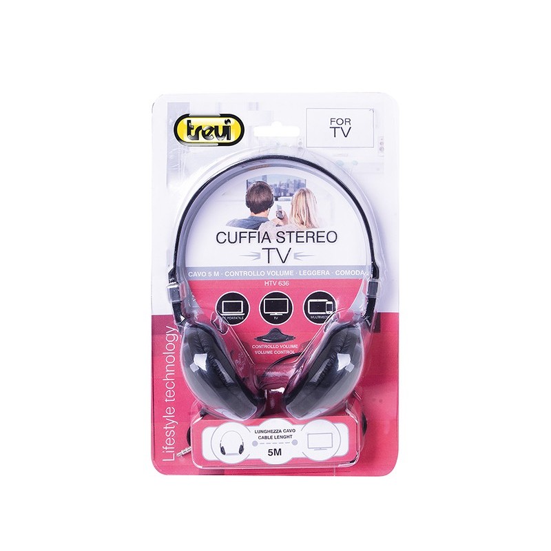 Trevi HTV 636 Wired Headphones Head-band Black